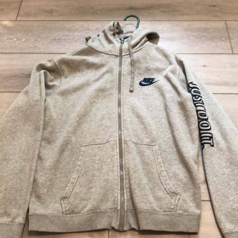 Size M grey Nike zip up sweatshirt